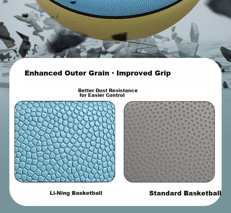 Li-Ning Kids Basketball Size 5 for Ages 6-12, Indoor and Outdoor Non-Slip Durable Training and Competition Ball 12