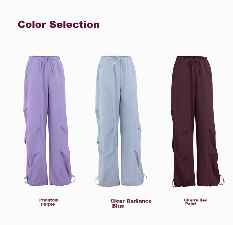 VFU Women's Workwear Quick-Dry Sports Pants New Straight Slim Wrinkle-Resistant Outdoor Hiking Autumn Qinghui Blue L 18