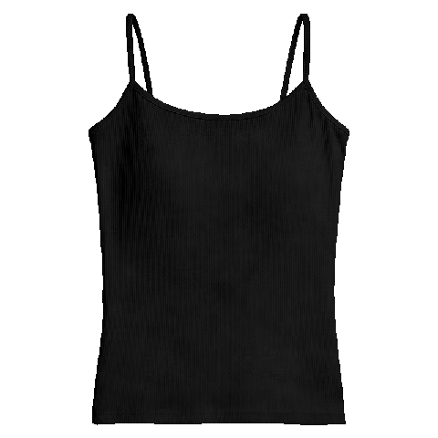 Urban Beauty Women's Slim Fit Camisole Tank Top, Black, XL