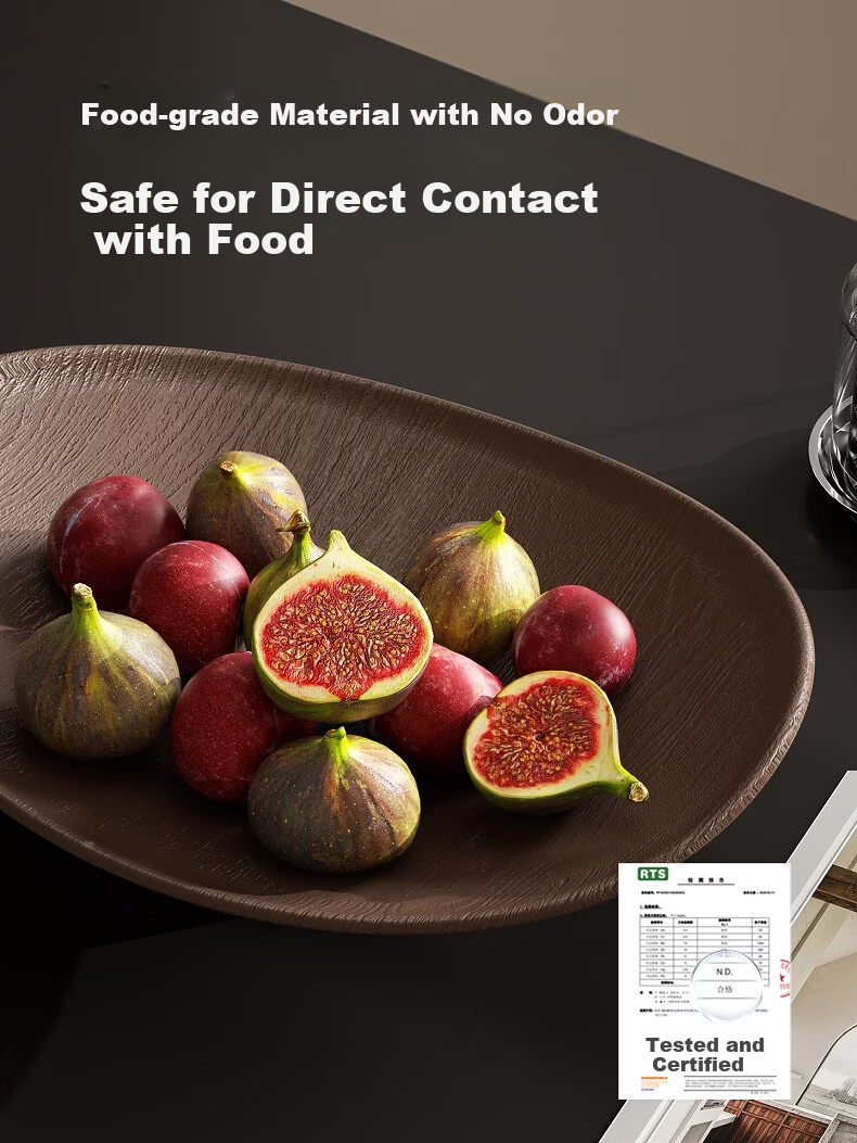 FANXIA Premium Luxury Large Capacity Fruit and Nut Storage Box Living Room Coffee Table High-End Tray Snack Candy Basket 3