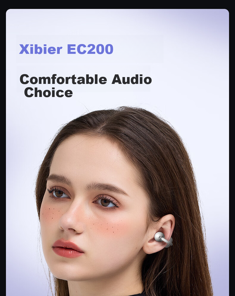 Sibyl EC200 Bluetooth Bone Conduction Ear Clip Wireless Open-Ear Sports Running Headphones 2026 New Model Long Battery Life Noise Cancelling High-Quality Sound Non-In-Ear Ear Hook 5