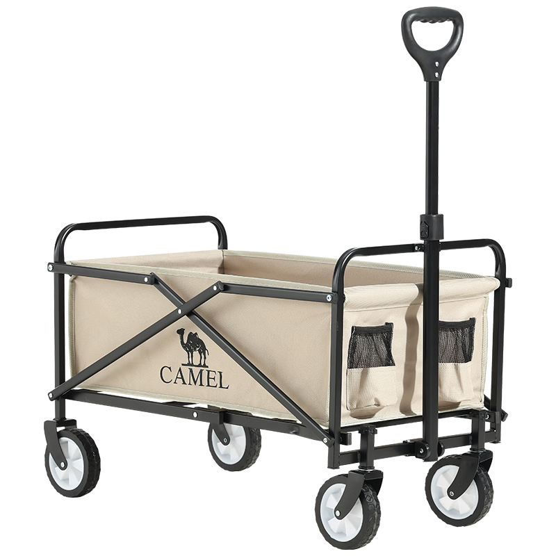 CAMEL Camping Cart, Foldable Shopping Trolley for Campsite, Grocery Shopping, Kids, Dog Walking, Luggage Pulling, And Home Use