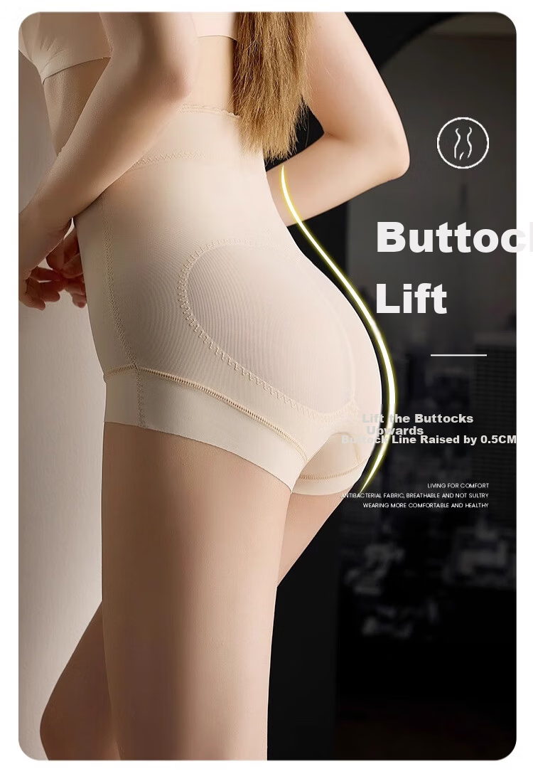 Zaisu Tummy Control Butt Lifting Pants High Waist Zipper Shaping Seamless Waist Slimming Briefs for Women 10