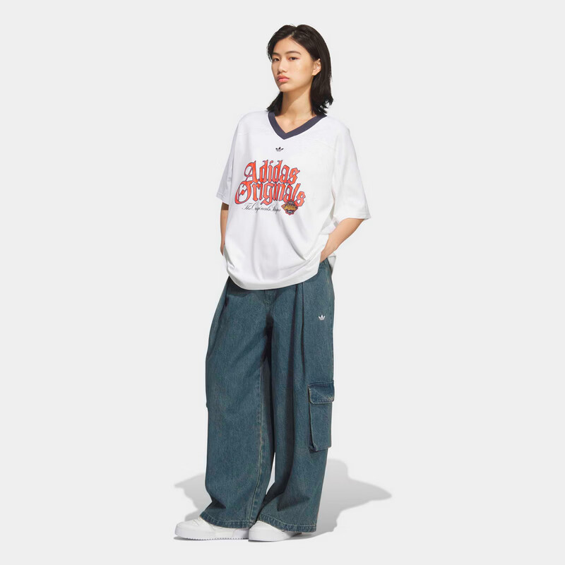 Adidas Originals Women's OG W TEE SS 1 Short Sleeve T-Shirt KT3062 White M 4