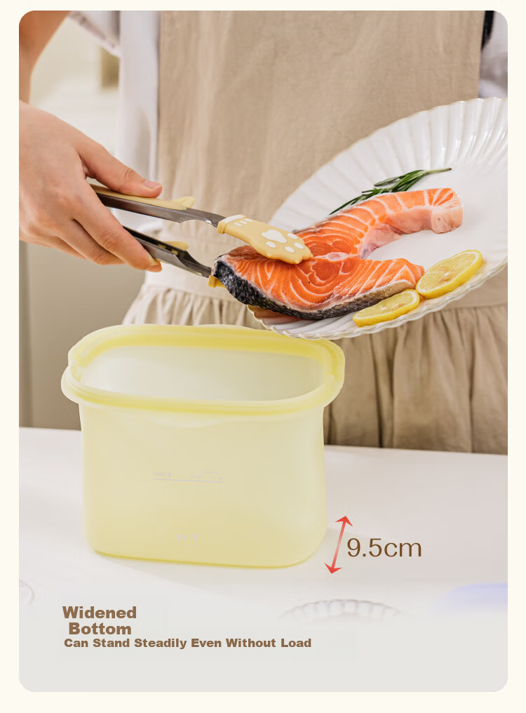 Shuke Silicone Food Storage Bag Food Grade High Temperature Resistant Household Fruit Bag Refrigerator Freezer Sealed Bag 4