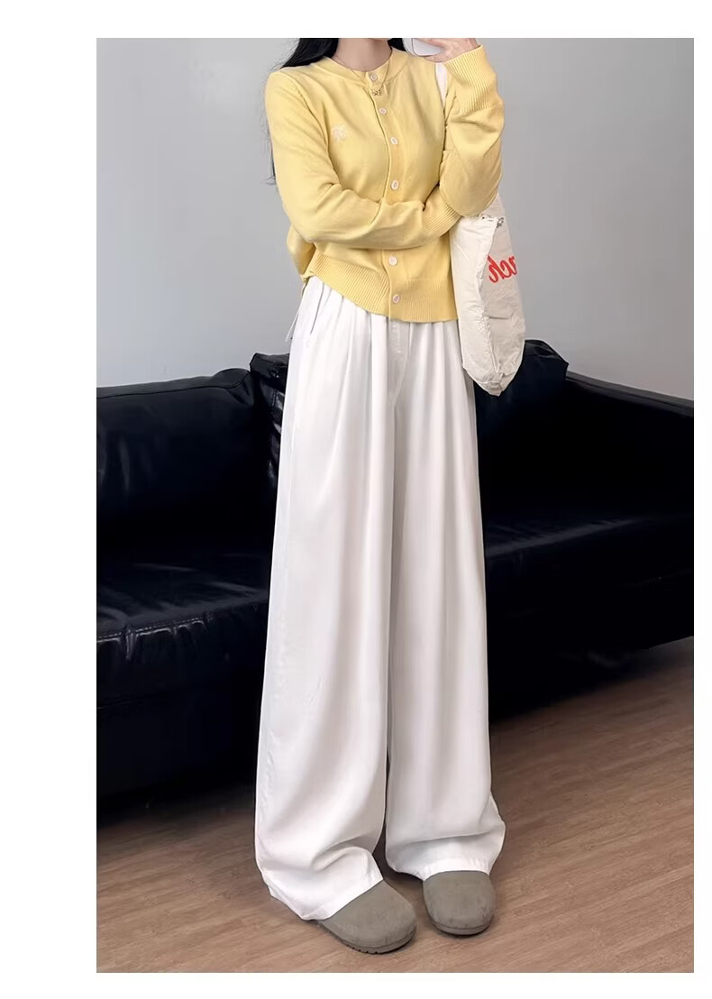Langsha Tencel Women's Jeans Summer Thin 2026 New High-Waist Wide-Leg Ice Silk Cool Straight Pants for Petite 15