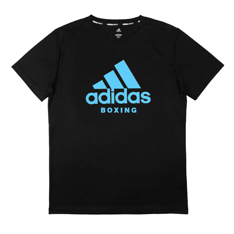 Adidas [Clearance Sale] Summer Unisex Short-Sleeve Men's T-Shirt for Running, Fitness, And Sports, Quick-Dry 2XL Black