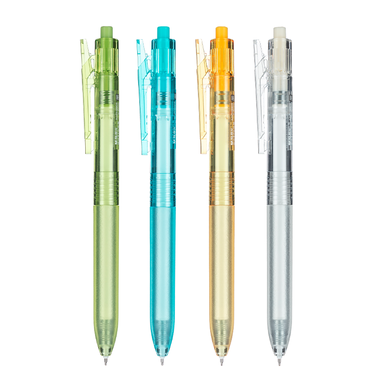 M&G Stationery Retractable Black Gel Pen 0.5mm Student Quick-Dry Click Pen Large Capacity 12pcs/Box AGPH9905