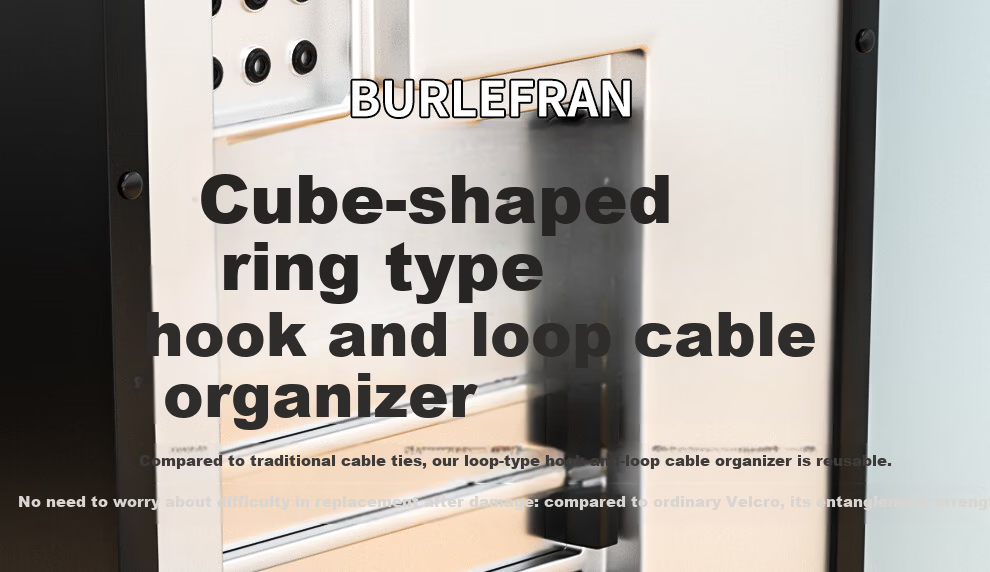 BURLEFRAN Magic Hook and Loop Cable Tie 2cm Wide Computer Cable Organizer Adjustable Nylon Velcro Strap 2 Meters White 2 Rolls 1
