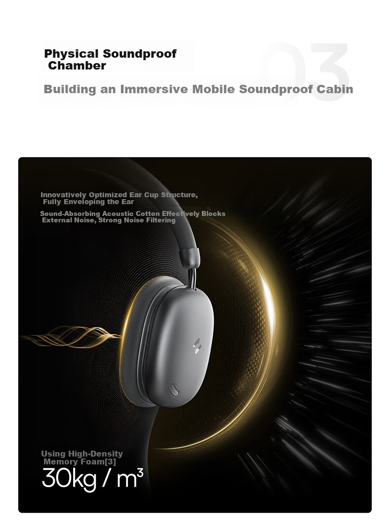 Havit Over-Ear Bluetooth Headphones ANC Active Noise Cancellation Deep Bass Wireless Headset Long Battery Life for Computer Online Classes Gaming Sports Compatible with Apple Huawei Xiaomi H668BT Black 12