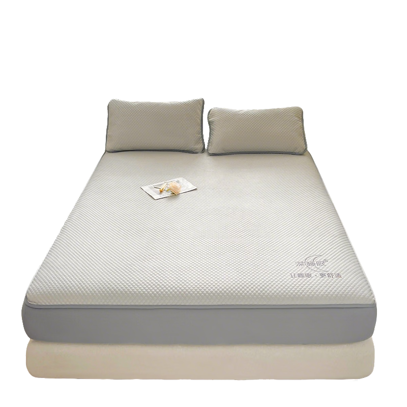 Hongdou Class A Cooling Ice Bean Fitted Sheet Three-Piece Set Summer Full Coverage Mattress Protector 1.8*2m Gray