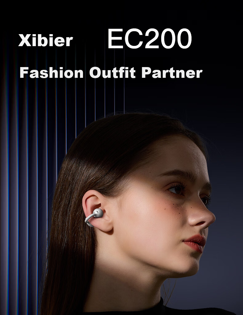 Sibyl EC200 Bluetooth Bone Conduction Ear Clip Wireless Open-Ear Sports Running Headphones 2026 New Model Long Battery Life Noise Cancelling High-Quality Sound Non-In-Ear Ear Hook 4