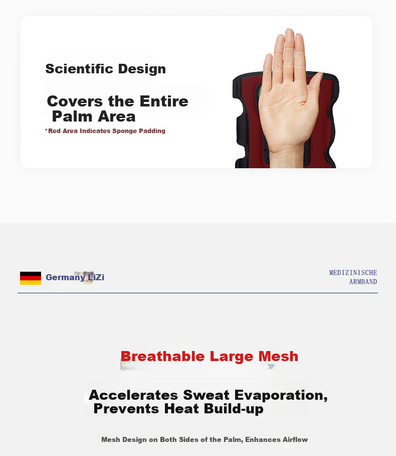 Lizi Medical Grade Wrist Brace for Sprains, Strains, Joint Support, Fractures, and Carpal Tunnel Syndrome 11
