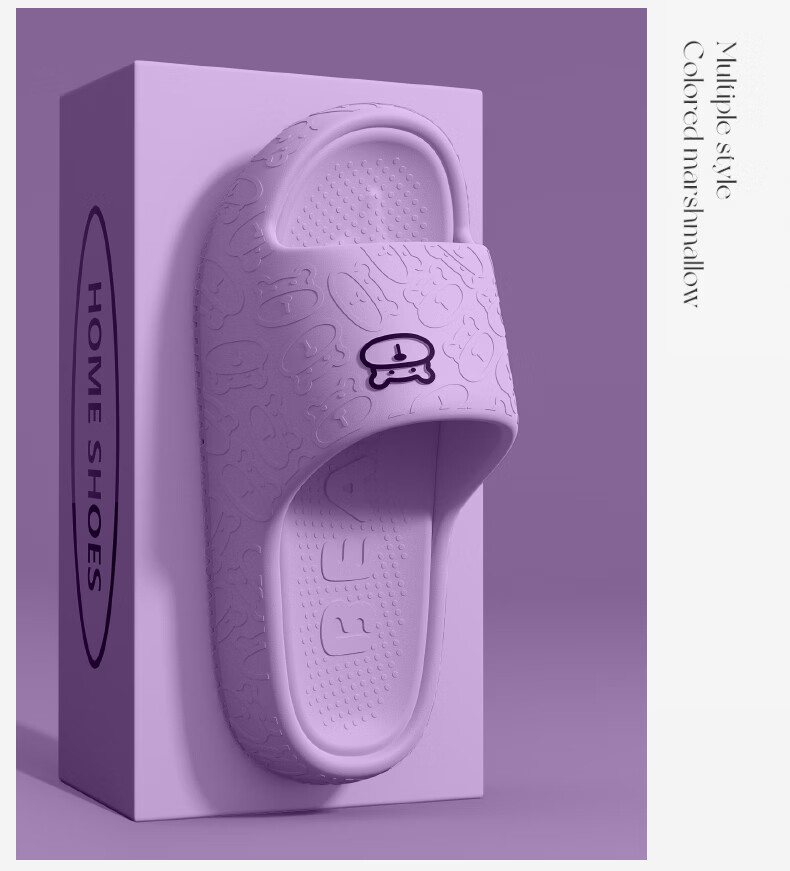 Gogaman Men's Home Shower Non-Slip Bathroom Indoor Outdoor Couple Thick Sole Silent Summer Slippers Women's Sandals 8