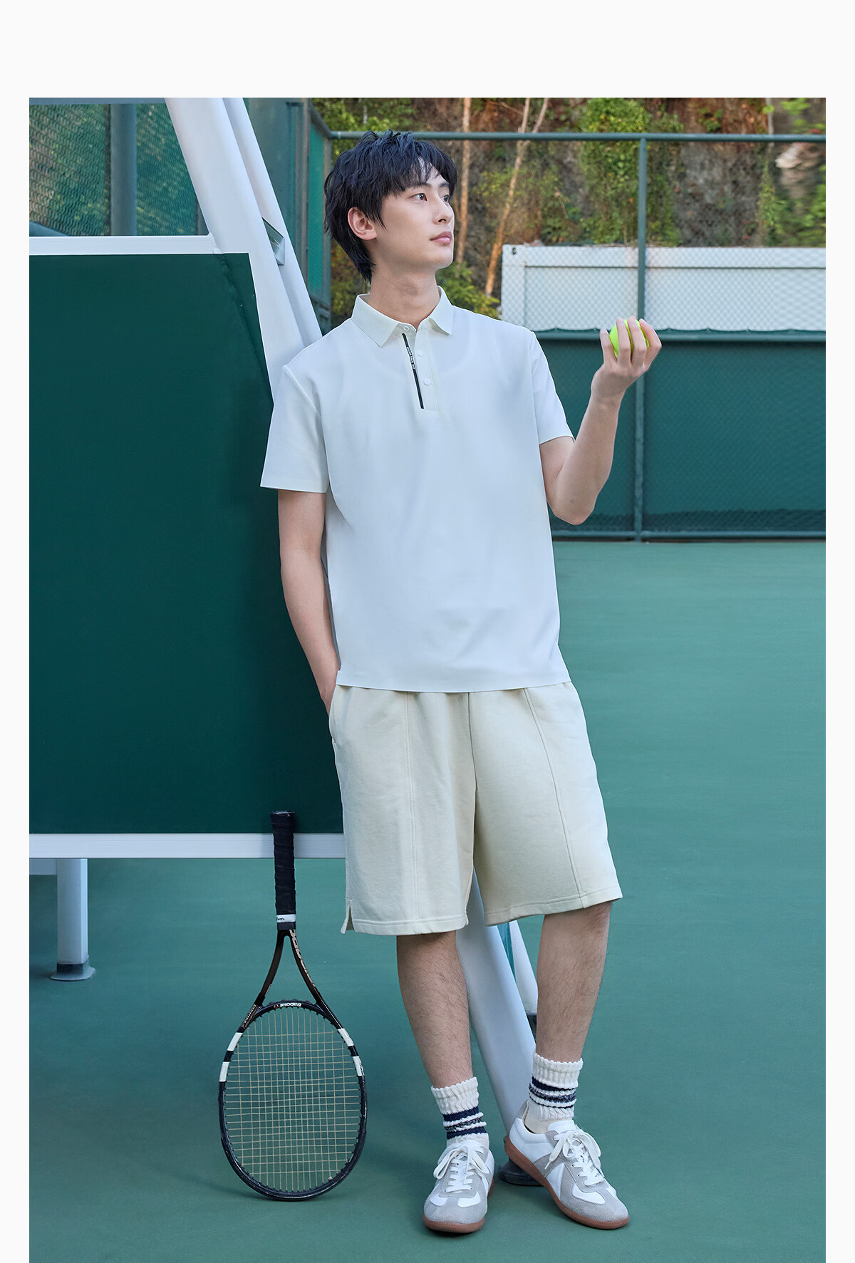 Hodo Men's Cooling Ice Skin 7A Antibacterial Sports Pressure Glue Placket Sun Protection Short Sleeve Polo Shirt 15