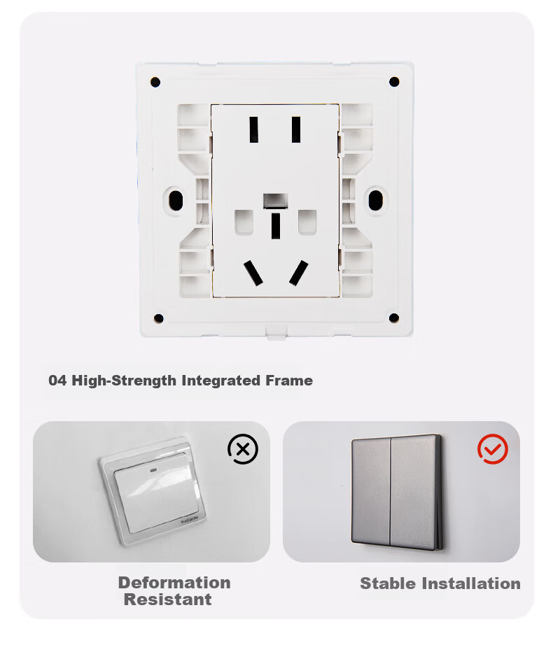 Honeywell Switch Socket Panel Four-Gang Single-Control 86-Type Ultra-Thin Frameless Skin-Friendly Wall Switch A8 Matte Black 12