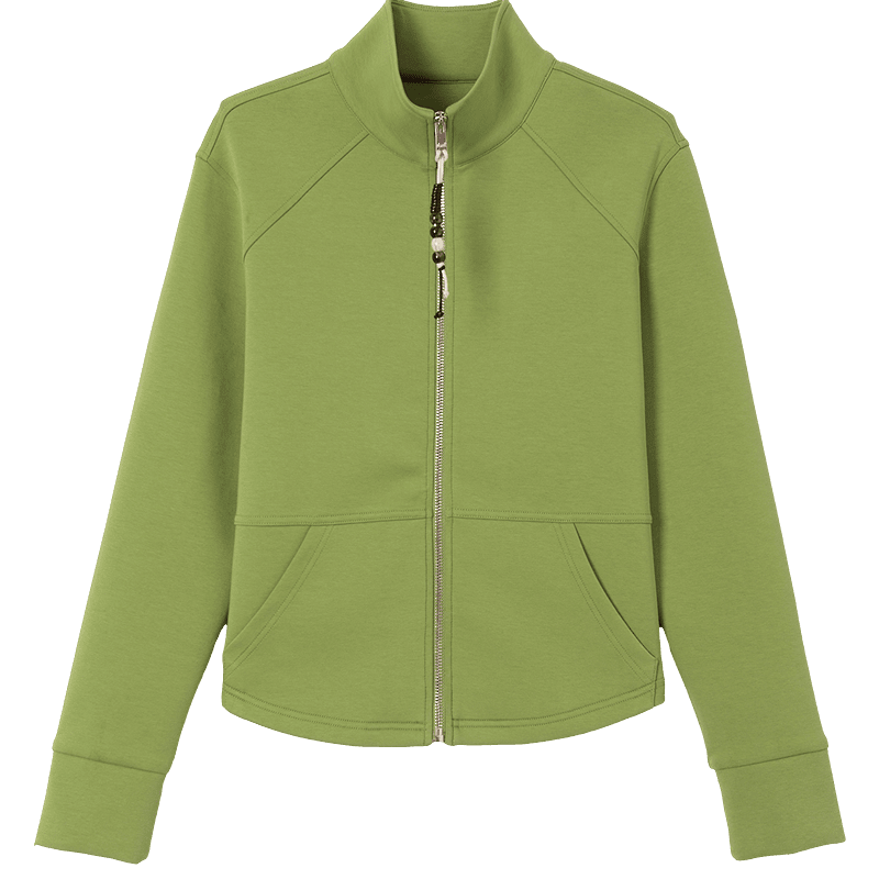 Demana [Active Urban] Autumn Relaxed Stand Collar Zipper Loop Decorative Cardigan Comfortable Casual Slimming Women's Jacket