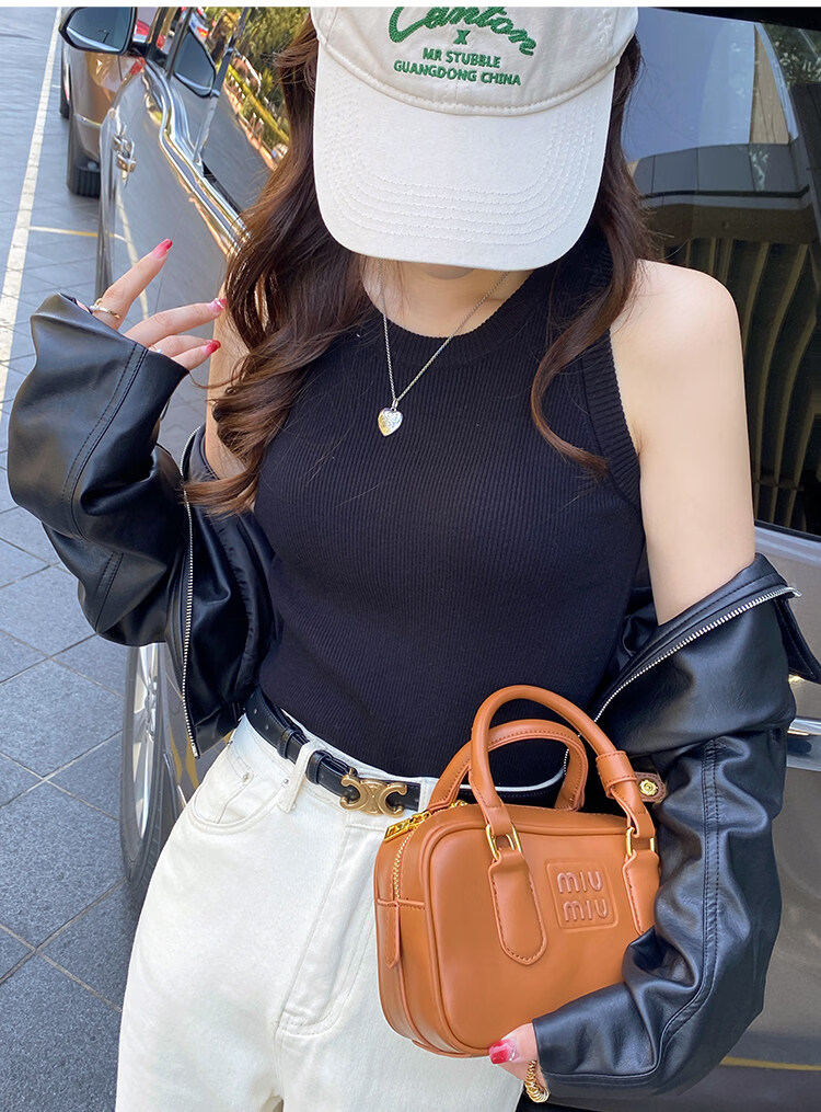 YUZHAOLIN White Knitted Crew Neck Sleeveless Vest Women's Innerwear 2026 Spring Summer New High-Quality Sleeveless Outerwear Top 34
