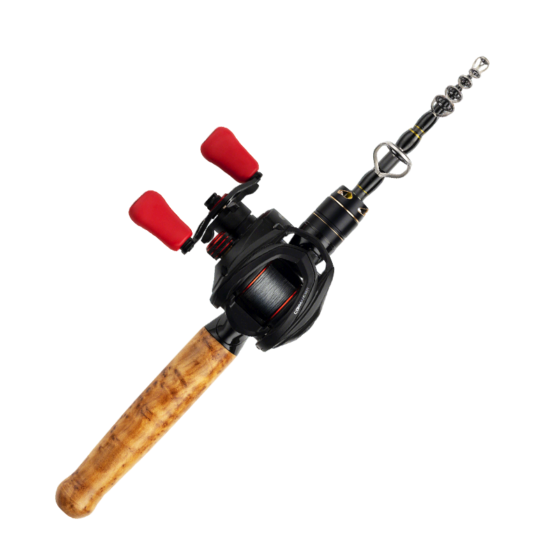 Jihu 1.8m L-Tuned Sliding O-Ring King PRO Telescopic Lure Rod Water Drop Reel Combo Ultra-Short Section Fishing Rod