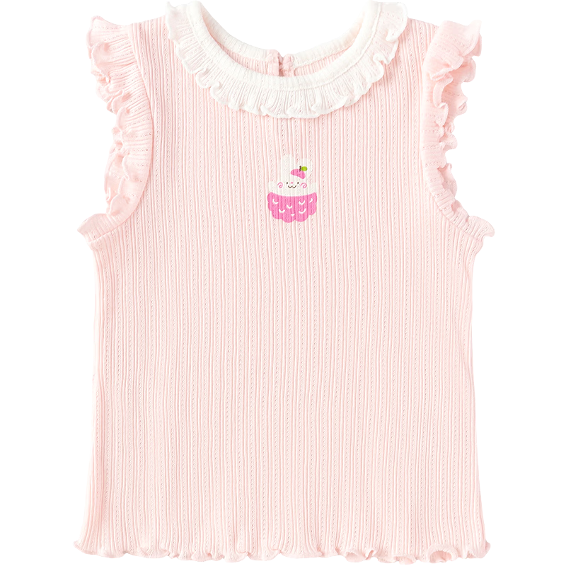 Balabala [balaOne] Baby Vest Infant Top Girls Summer Outerwear 2026 Sweet
