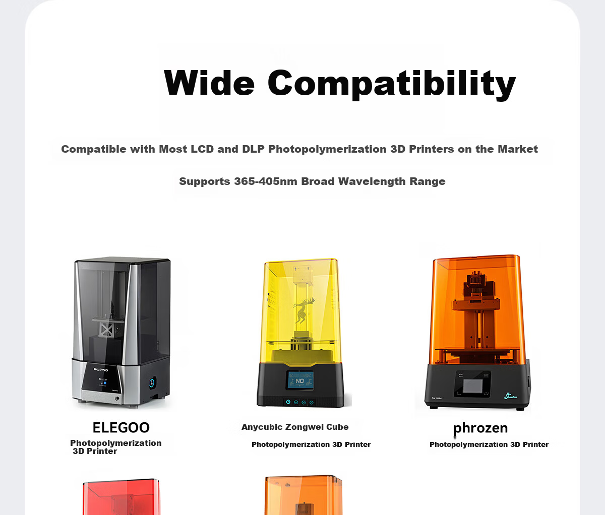 CMYKSUPPLIES Rigid Photocurable Resin 3D Printing Resin Material 405nm Wavelength LCD Compatible with Creality/Anycubic/Phrozen/Hege Printers 11