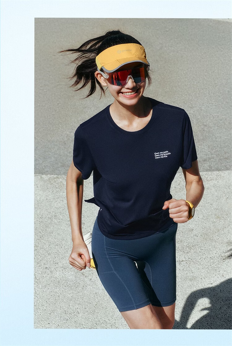 Xtep 2000KM FUN Women's Breathable Quick-Dry Running Printed Moisture-Wicking Summer Short Sleeve Shirt 26