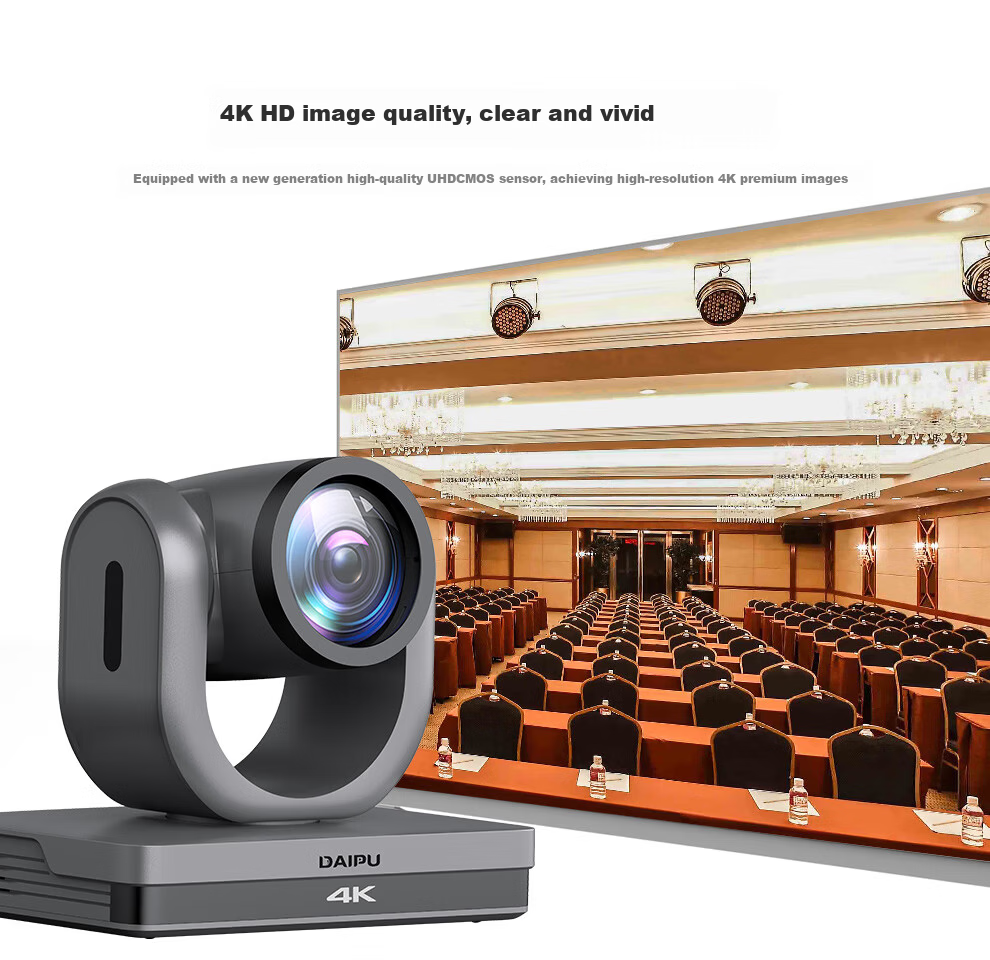 DAIPU 4K Ultra HD 12x Video Conference Kit DP-G100 Conference Solution Camera Wireless Wired Bluetooth Pickup Omnidirectional Conference Microphone 2
