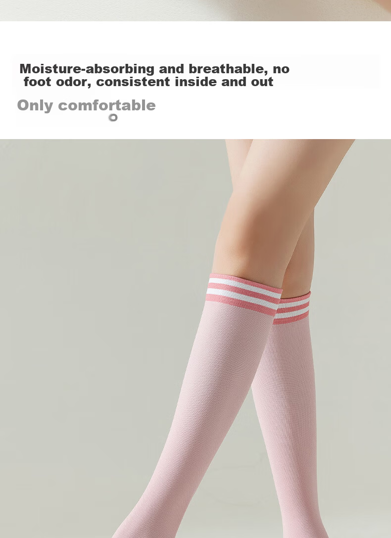 Free Style Women's Compression Socks Professional Sports Fitness Long Tube Muscle Compression Running Jump Rope Yoga Anti-Slip Slimming Calf Socks 11
