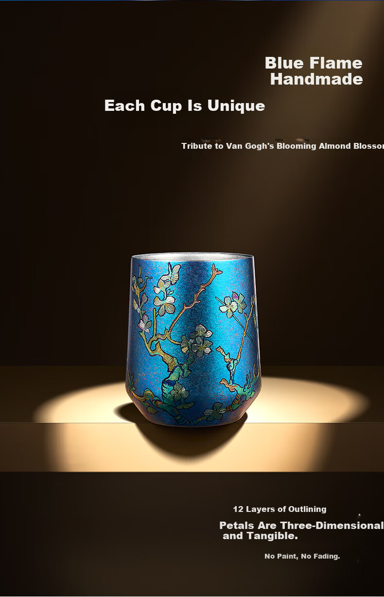 SIMELO Pure Titanium Coffee Cup Unisex Beer Mug Owner's Cup Latte Cup Tea Cup Outdoor Office Home Desktop Water Cup 9