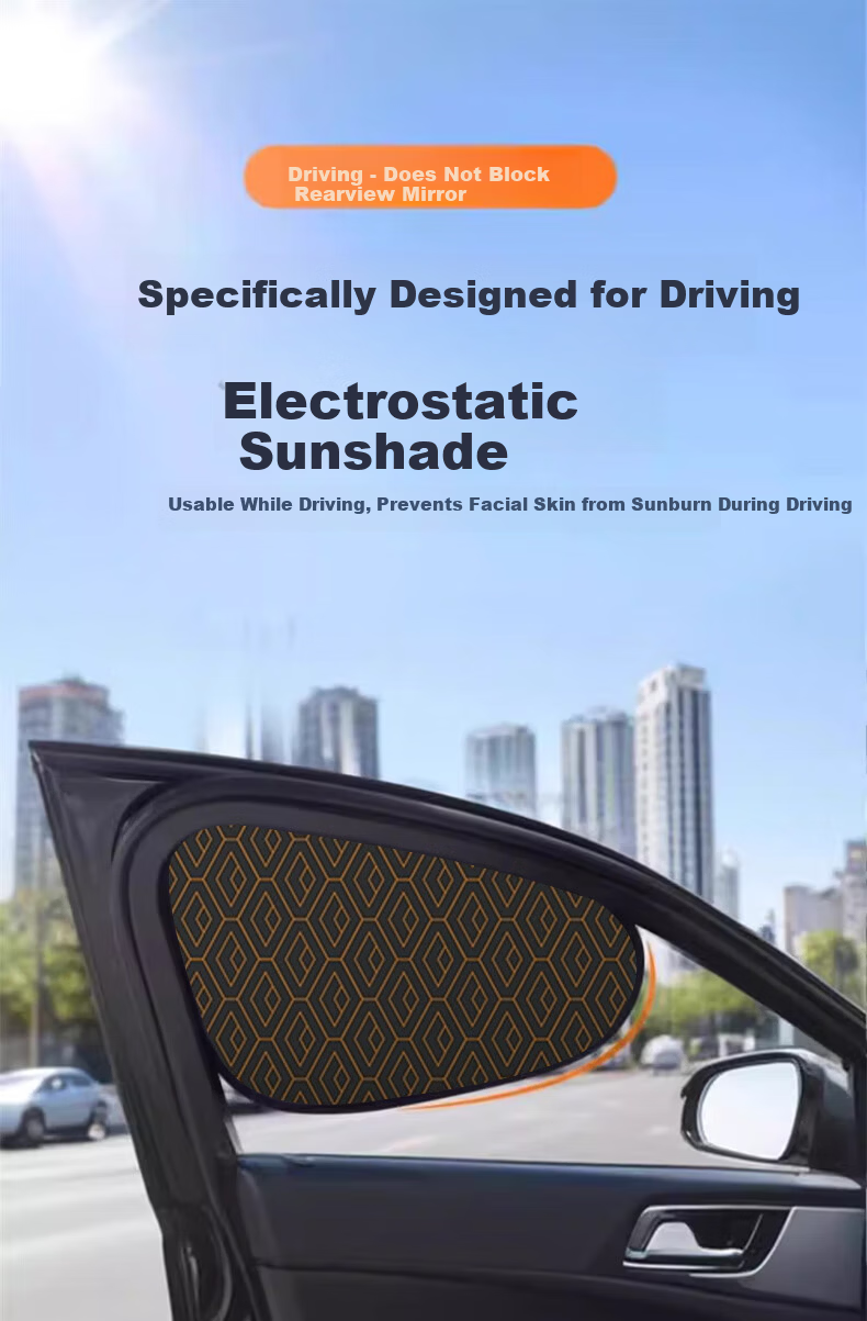 Digalun Car Sunshade Curtain Interior Sun Block Heat Insulation Sunshade Window Curtain for Car Glass Side Window 3