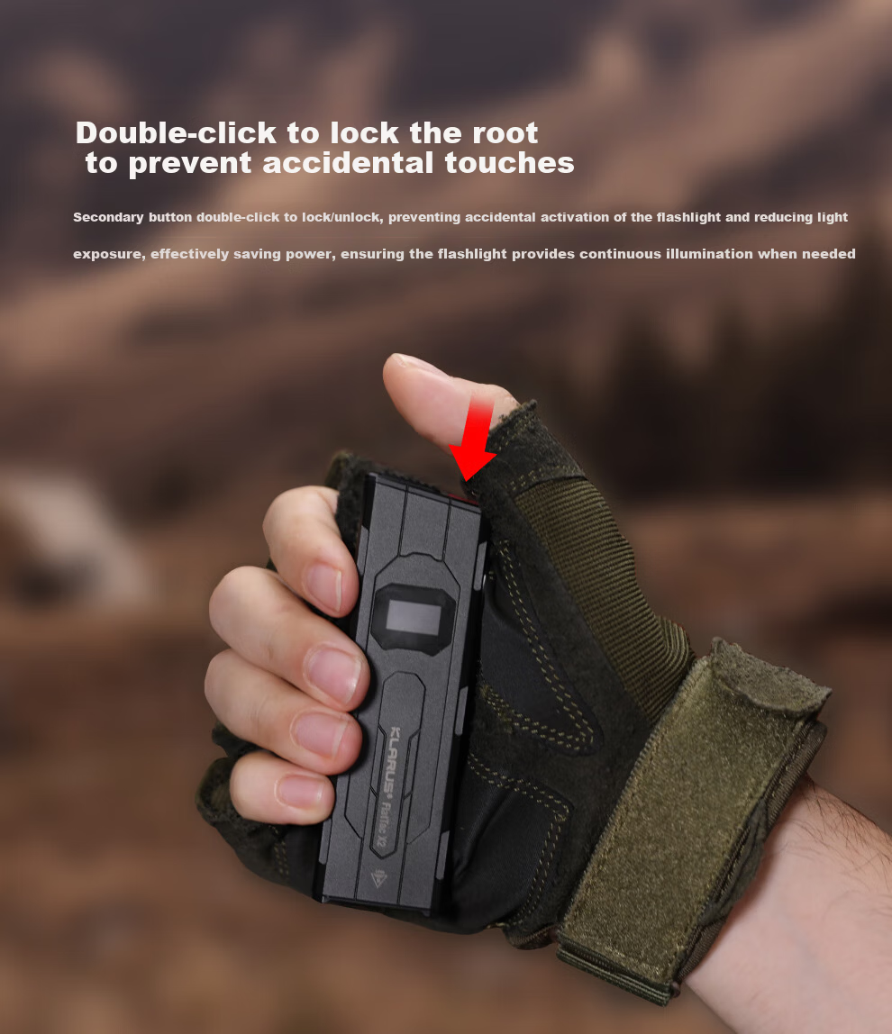KLARUS X2 Ultra-Thin EDC Tactical High-Brightness Rechargeable Long-Lasting Outdoor Portable Multifunction Flashlight 9