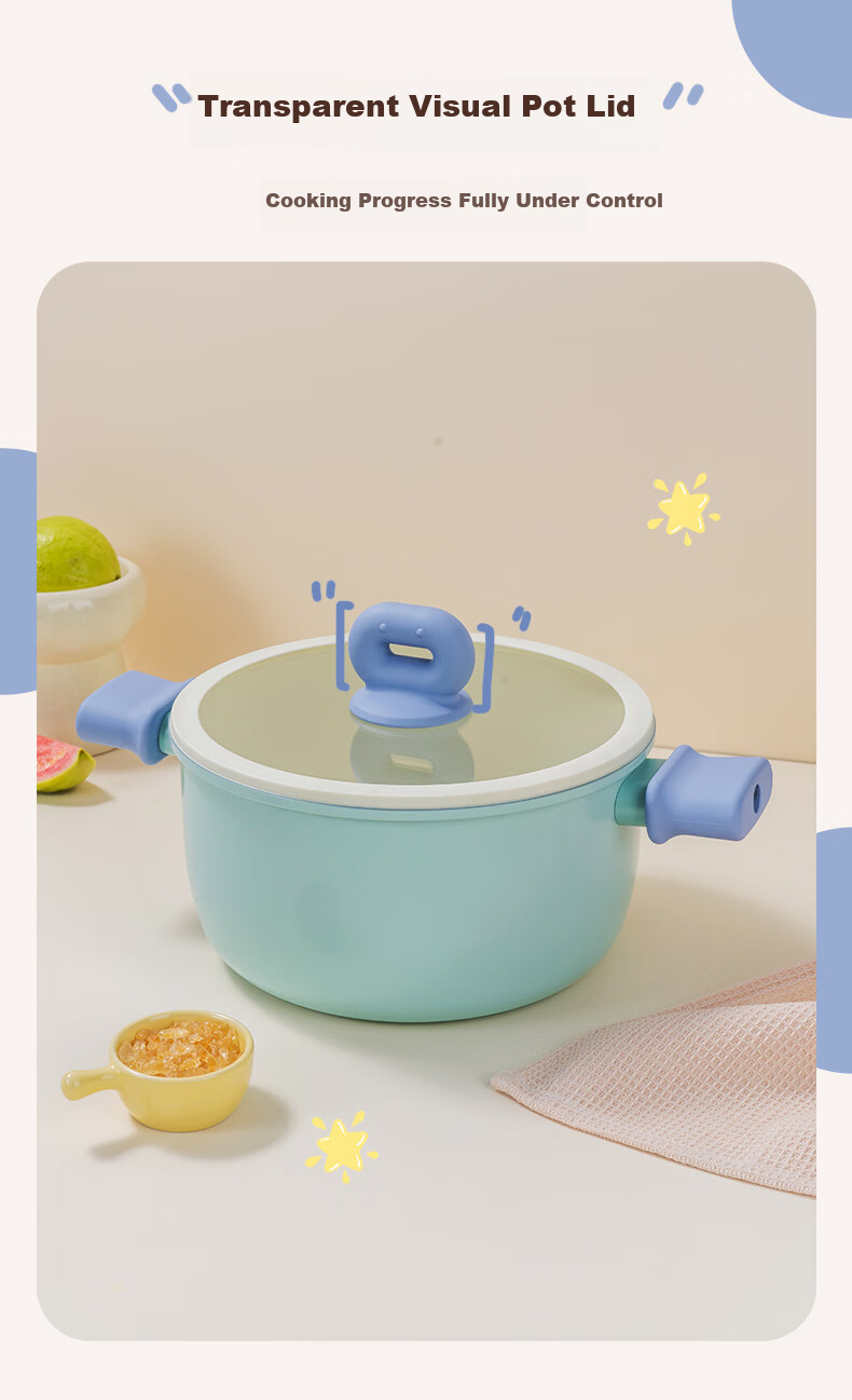 Sacon Large Capacity Ceramic Non-Stick Soup Pot Milk Pot Household Steaming Cooking Stewing Baby Food Pot Porridge Stew Soup Stove Universal 26cm 7