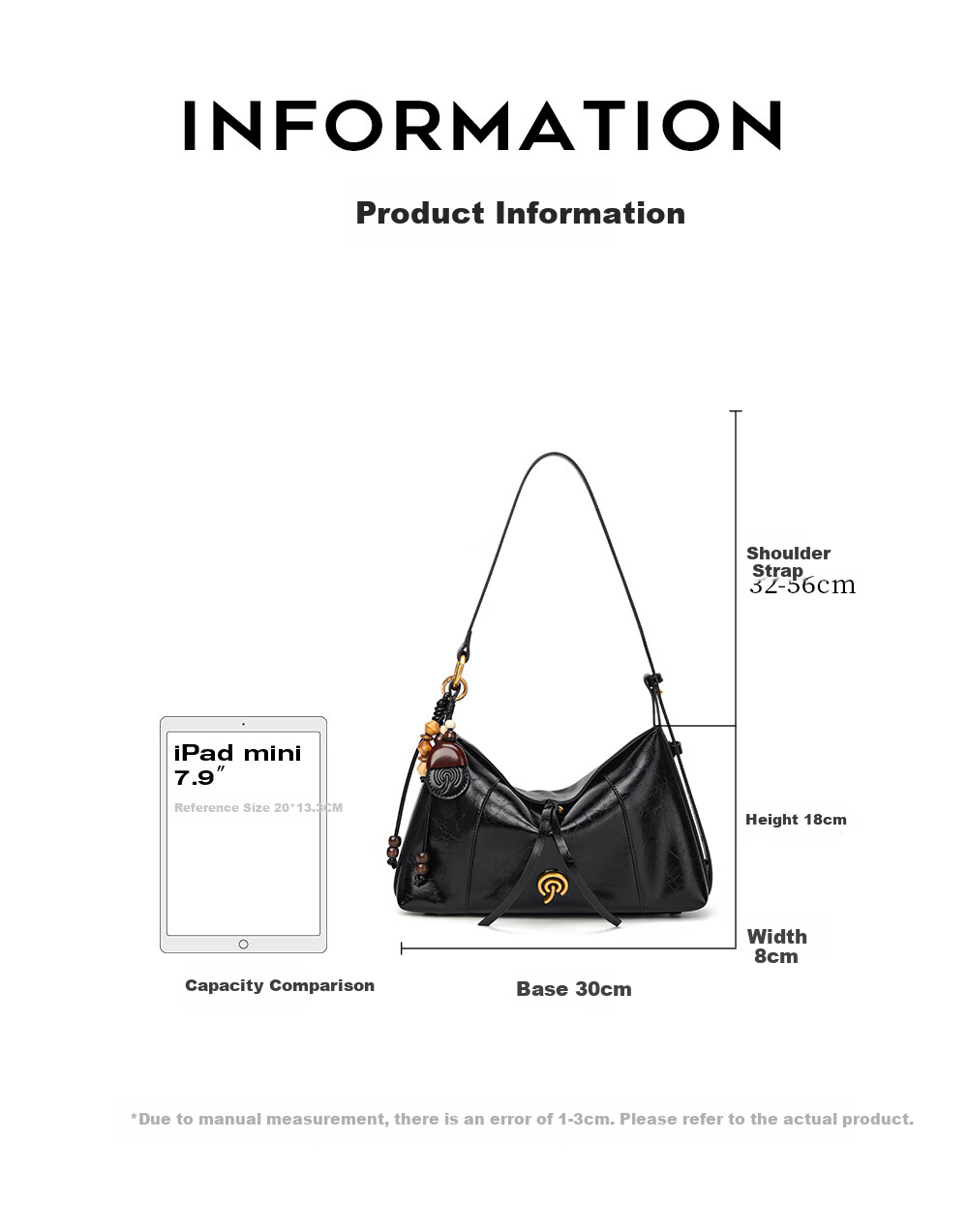 Cnoles Women's Large Capacity Crossbody Bag Genuine Leather Luxury Hobo Shoulder Bag Premium Ladies Bag 12