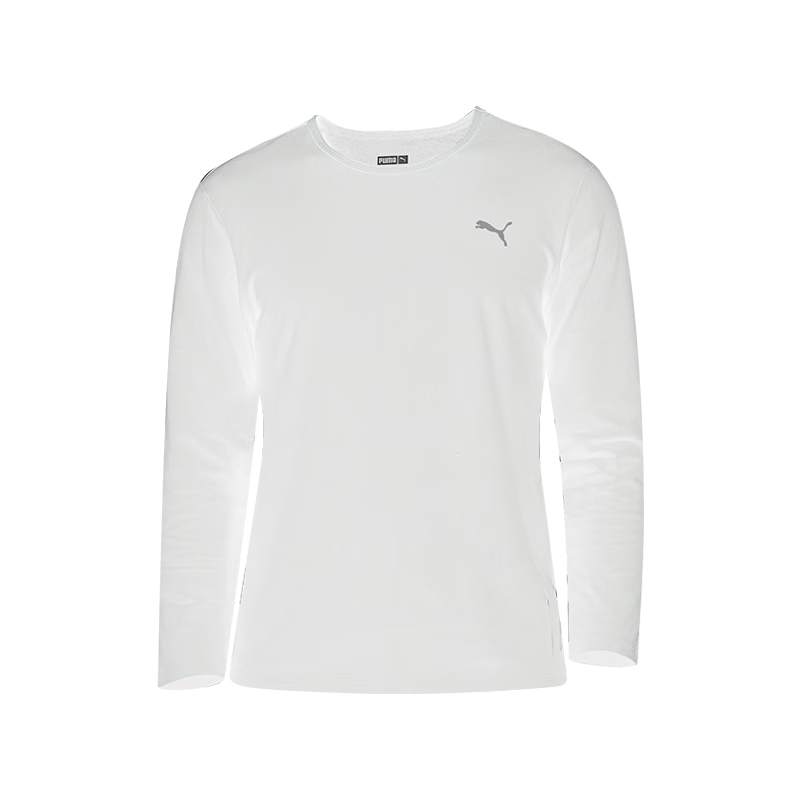 PUMA Long Sleeve T-Shirt Sports Relaxed Fit Simple Classic 100% Cotton Breathable 1 Piece