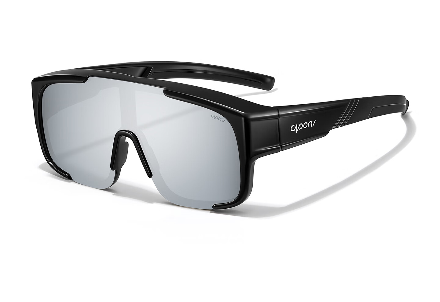 CAPONI Polarized Sports Windproof Outdoor Sunglasses for Women with Prescription Clip-On, UV Protection, Cycling and Mountaineering Goggles Compatible with Glasses 30