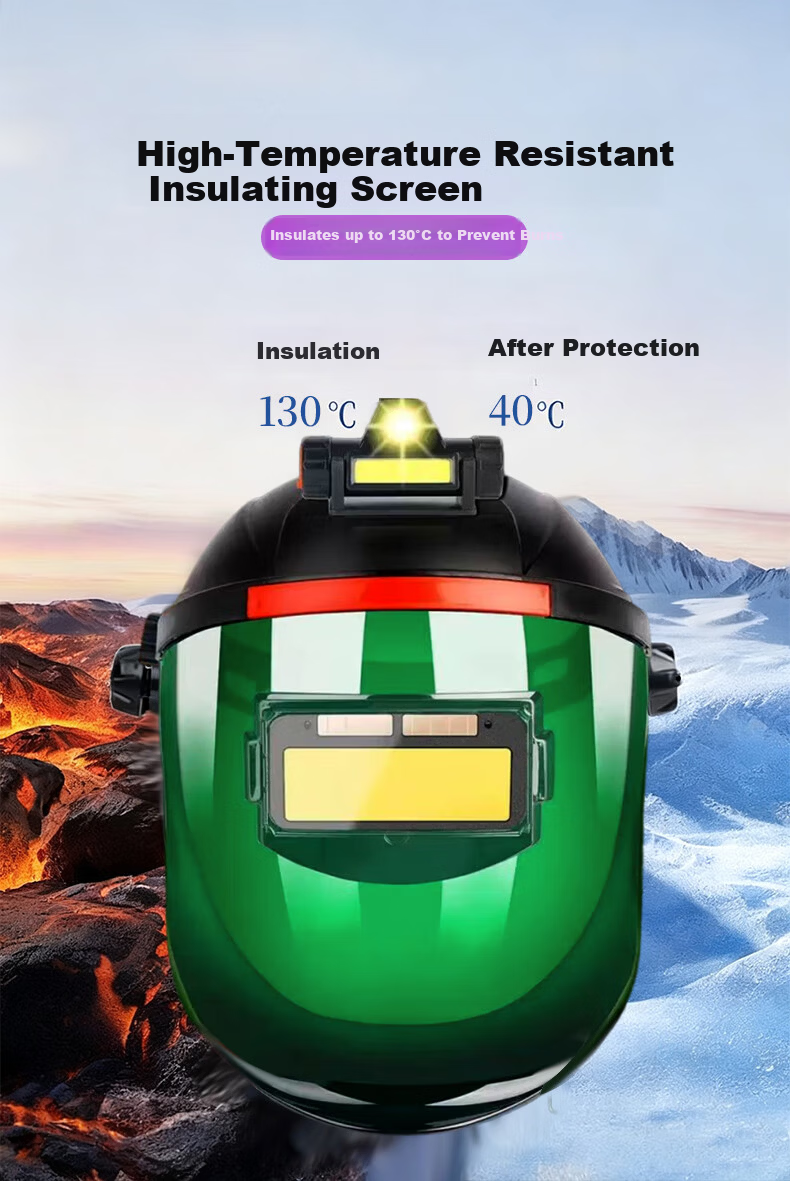 Gongqiyou Electric Welding Helmet True Color Auto-Darkening Protective Mask Welding Glasses Face Shield Welding Cap 9