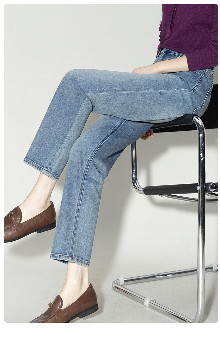 Demana [South France Afternoon] High Waist Straight Leg Slim Fit Women's Jeans 26 Spring Petite Baguette Cropped Cigarette Pants 20