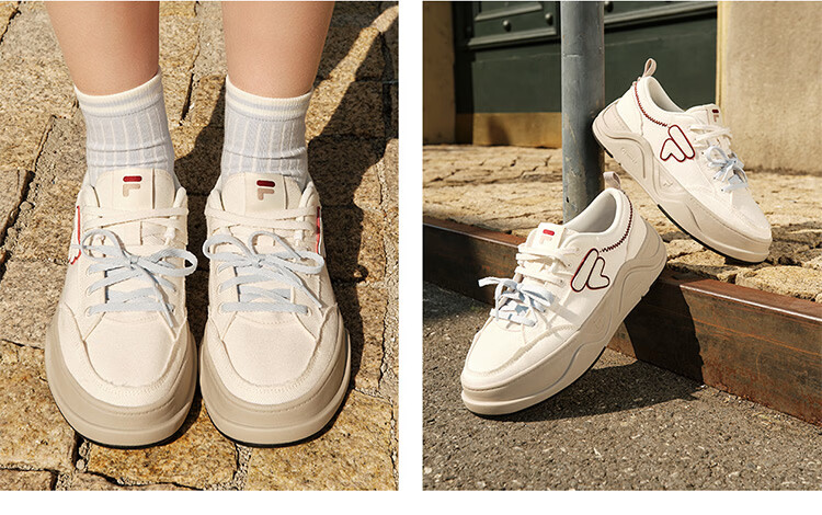 FILA Official Trendy Brand 50-50 DX II Canvas Shoes 2026 Summer Casual Versatile Sneakers 28