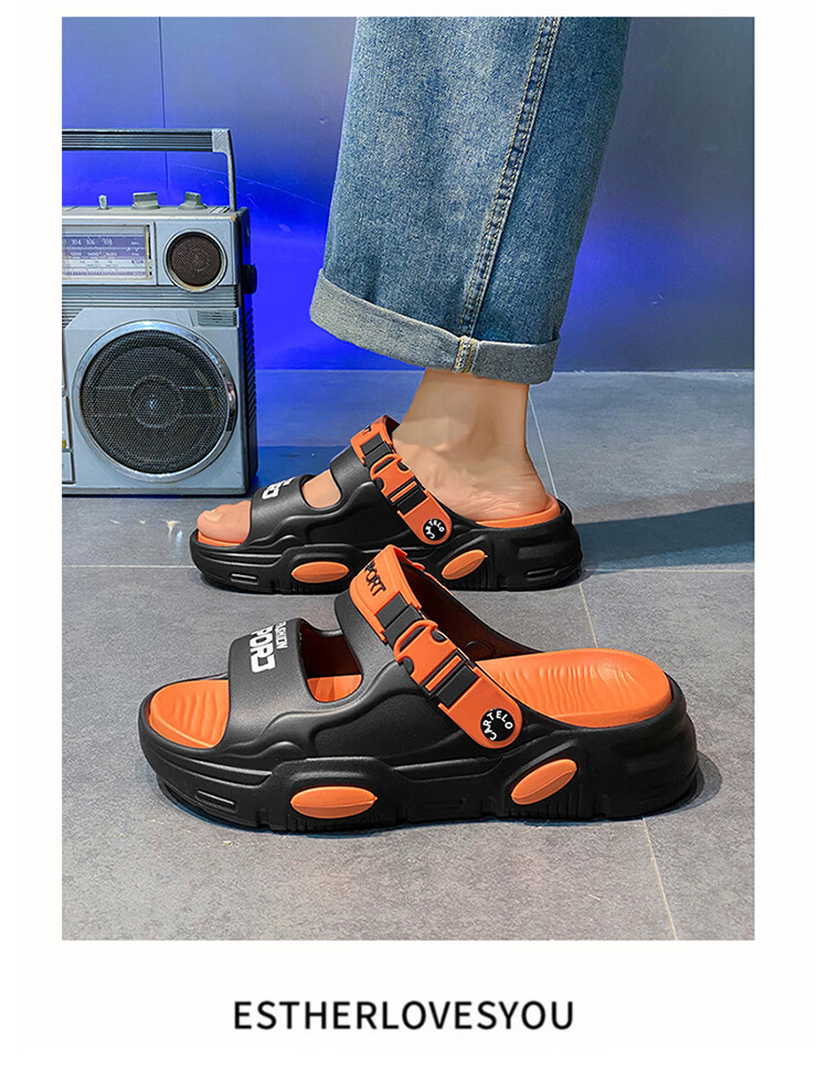 CARTELO Men's Summer Slippers Dual-Wear New Casual Sport Beach Sandals with Soft Sole 10
