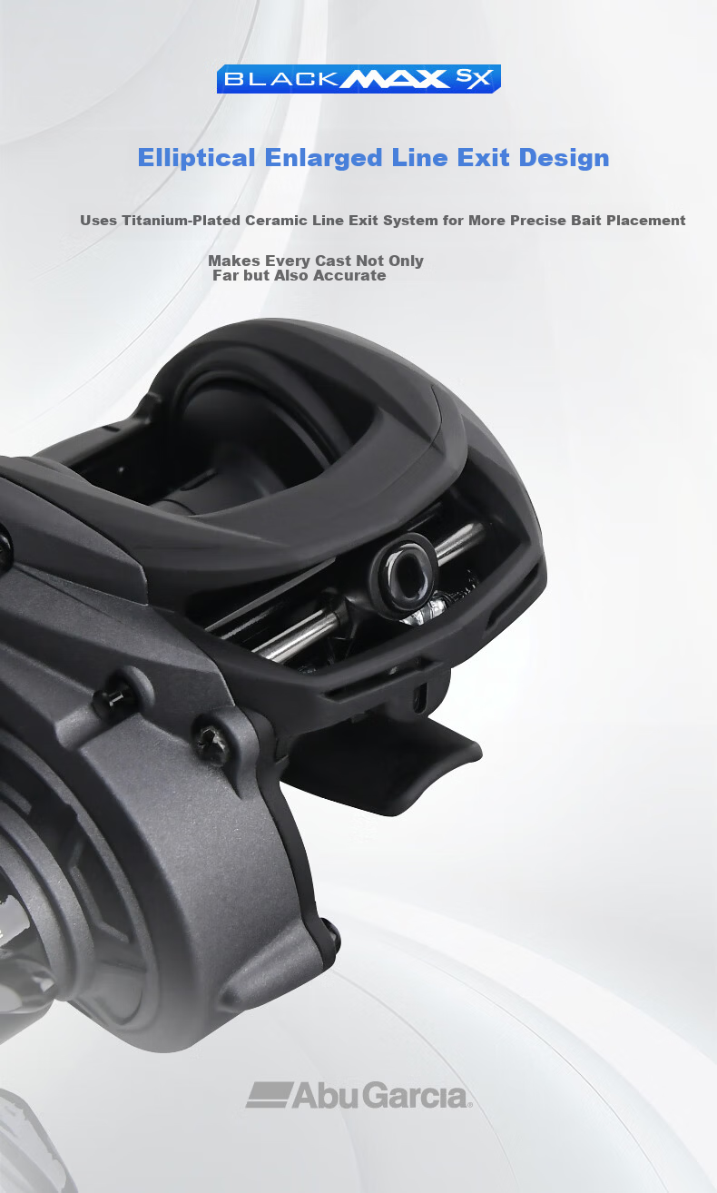 ABU GARCIA BLACKMAX SX Baitcasting Reel Right-Handed Long-Distance Fishing Reel Lure Reel 10