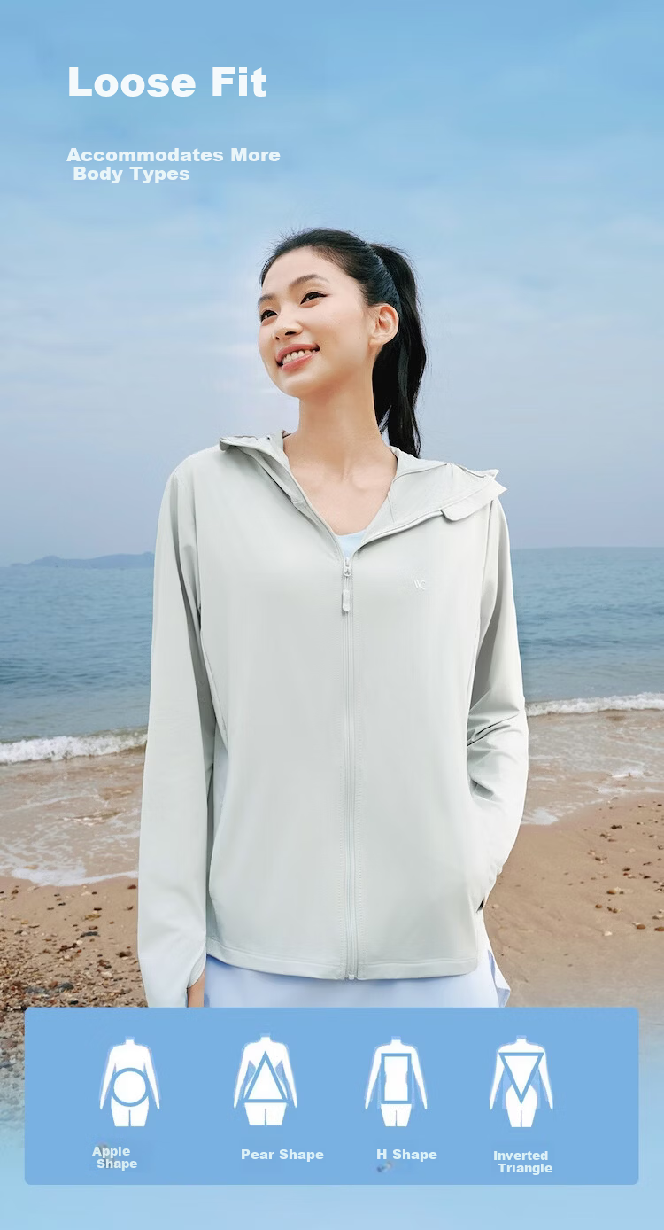VVC Sun Protection Jacket for Men, Summer Breathable Cool-Feeling Coat, UV-Resistant Ice Silk Outdoor Sun Protection Clothing, Snow Mountain White, M 10