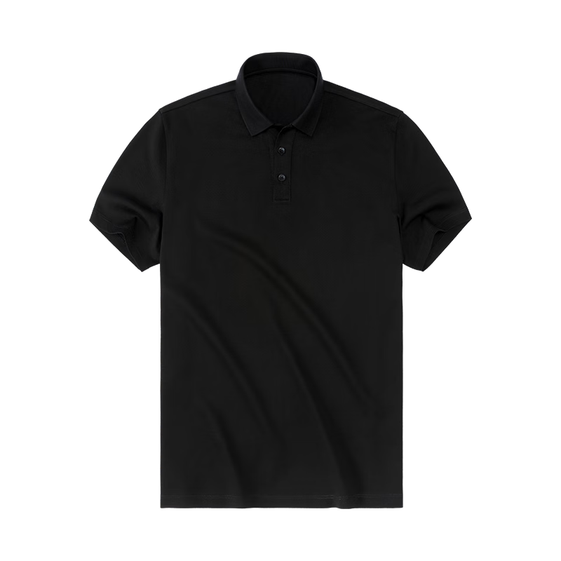 Mr.Bu Summer Cool Silk Cotton Short Sleeve Men's Polo Shirt