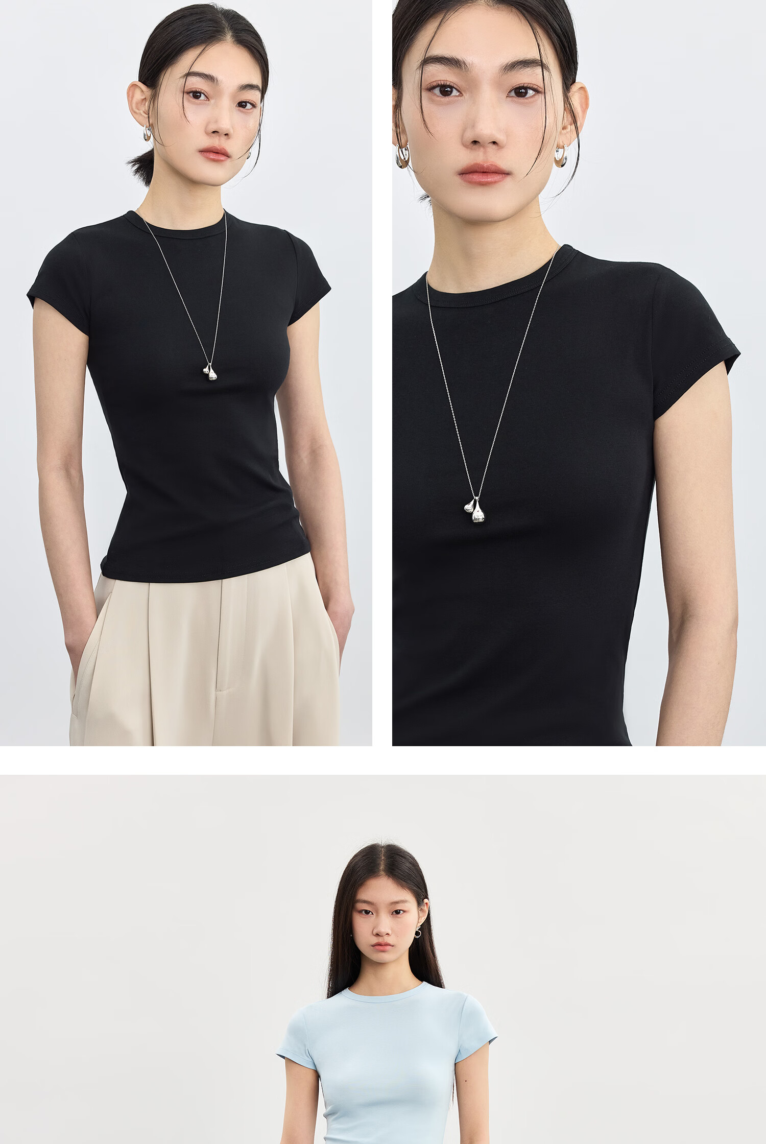 TINGE Dopamine T-Shirt Casual Slim Fit Crew Neck Sports Short Sleeve Women's Spring Summer Base Layer 2026 New XL Size 30