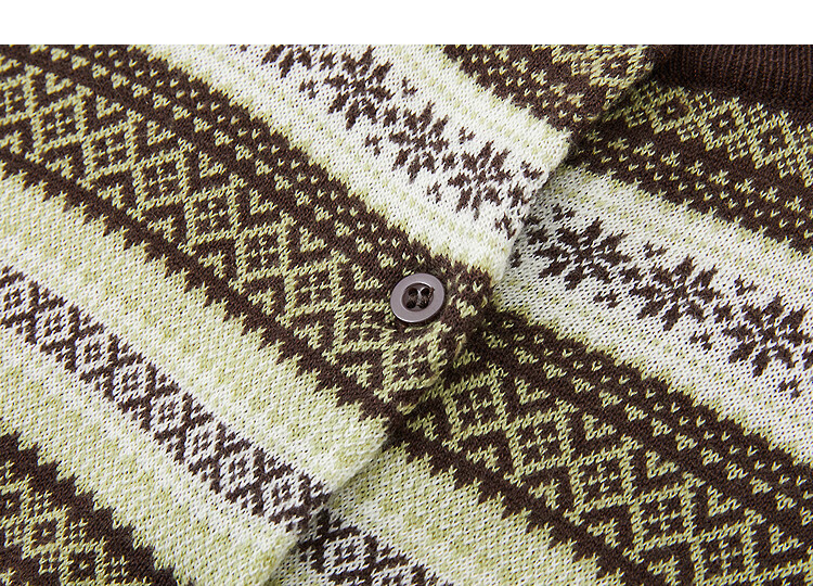 Demana【With Mulberry Silk/Wool】Autumn Vintage Colorblock Jacquard Slim Fit Knit Cardigan for Women Premium 17