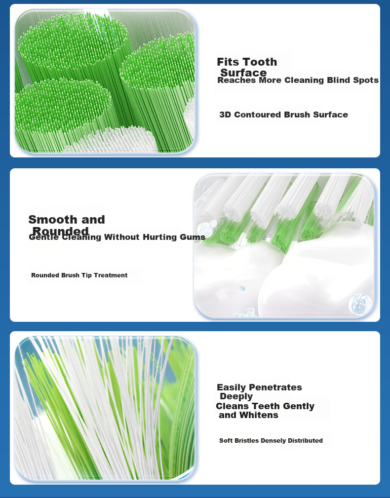 MUBE Replacement Brush Heads Compatible with Philips Electric Toothbrush HX2471/2431/2451/2461/2462/2421/2482/2034/01 Series Small Feather Brush 5