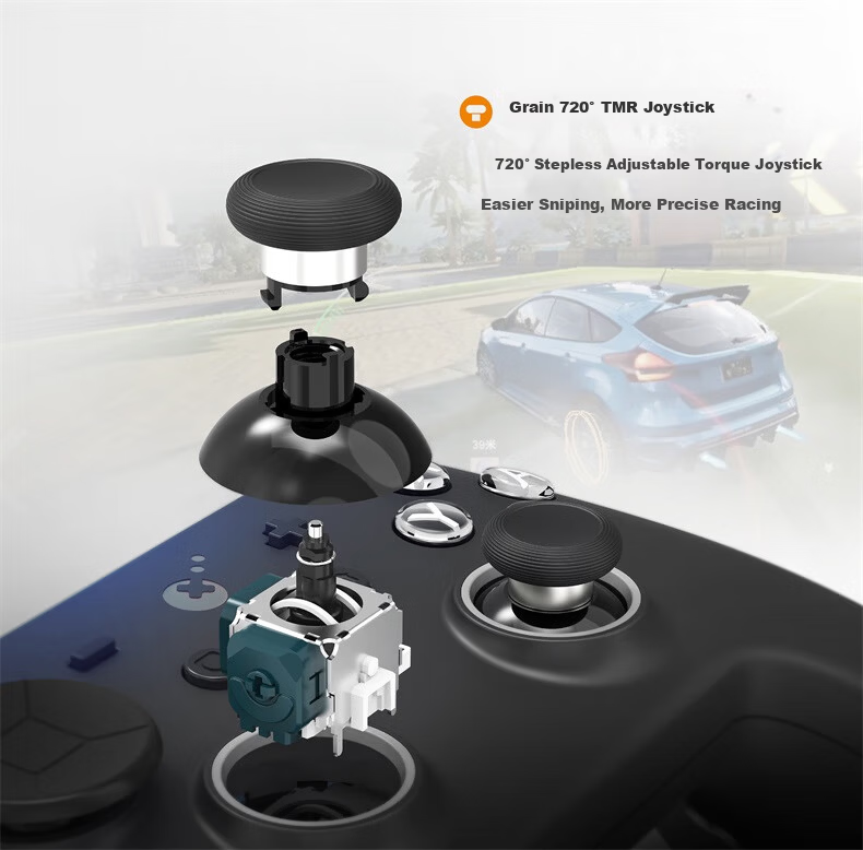 GuliKit TT Max Wireless Gaming Controller for Switch 2 Bluetooth One-Key Wake Adjustable Force Symmetric TMR Joystick PS5 Android Xbox PC Steam 3