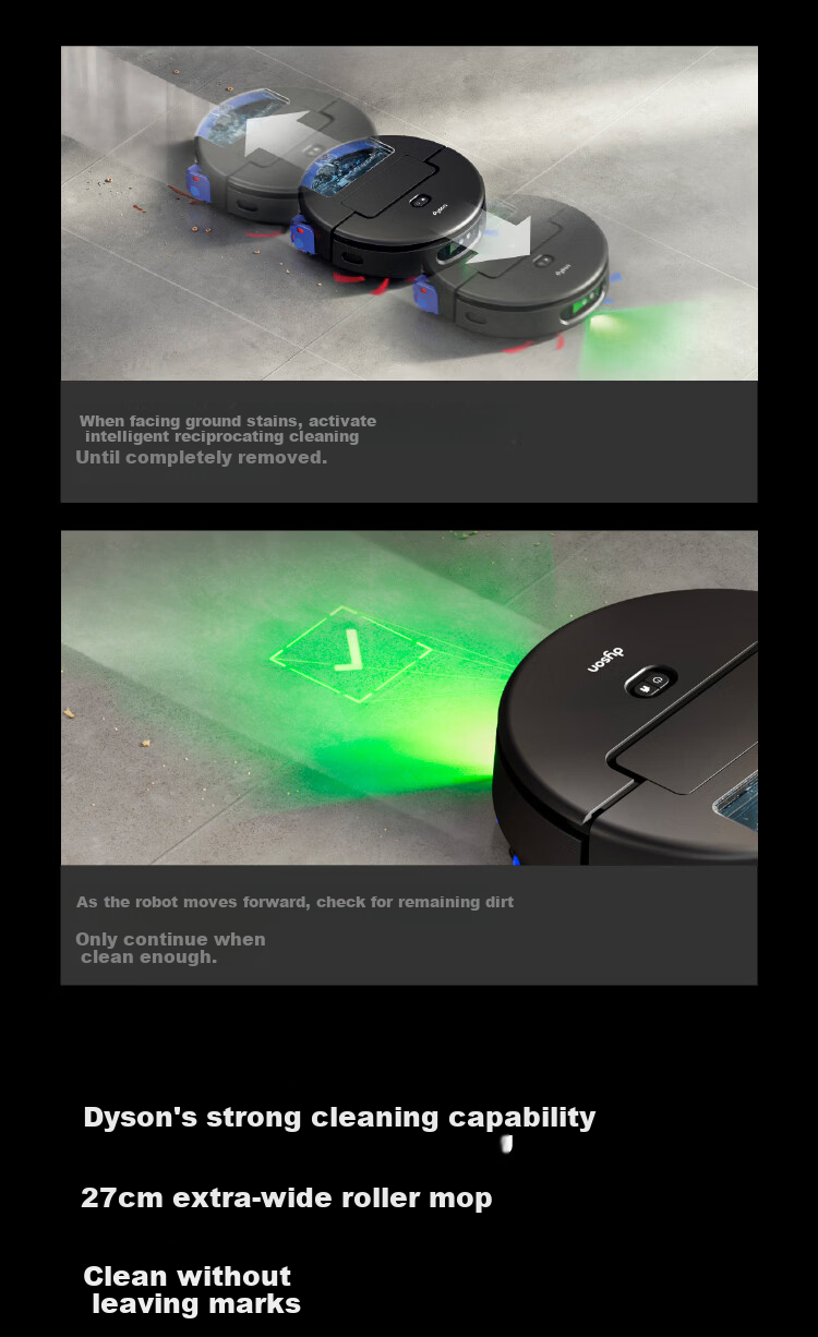 DYSON Spot+Scrub AI Robot Vacuum Cleaner Intelligent Sweeping and Mopping Robot Fully Automatic Cleaning 5