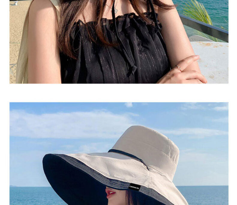 RED DRAGONFLY Women's Sun Protection Hat with Extra Large Brim Reversible Bucket Hat Summer UV Protection Outdoor Cycling Sun Hat 13