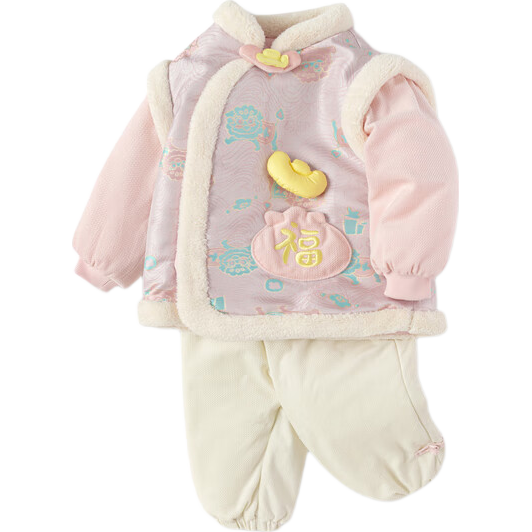 BALABALA Kids Children's Clothing Baby Outfit Infant First Birthday Dress 2025 New Year Celebration Clothes 209125104201