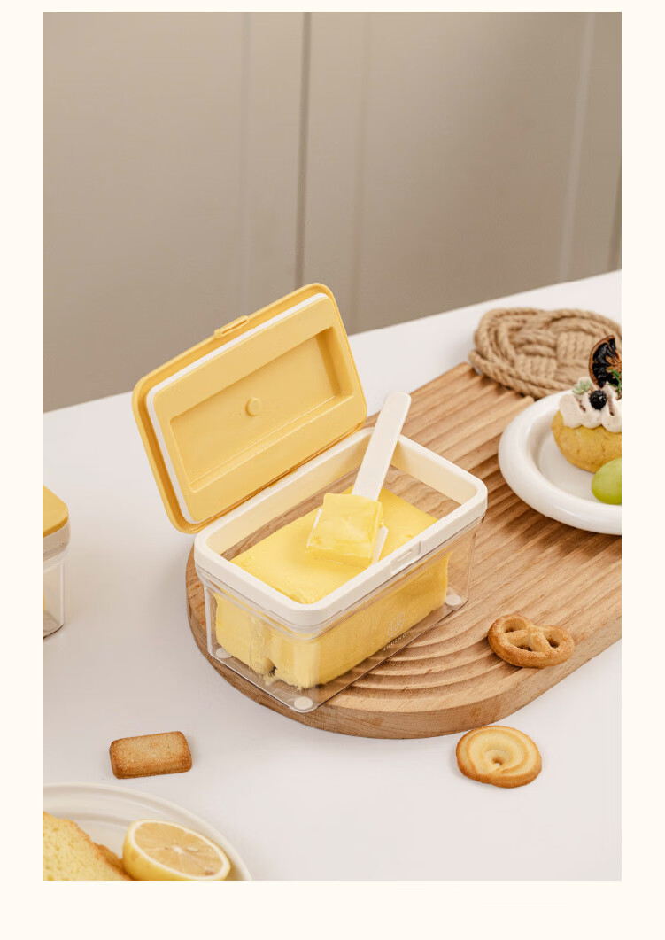 Shuke Butter Box Storage Container with Lid Refrigerator Storage Box Jar Butter Cutter Cheese Slicer 26